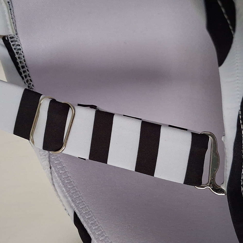 Tempt Me Black & White Bikini Swimsuit Sexy Top sz 22W - Picture 5 of 7